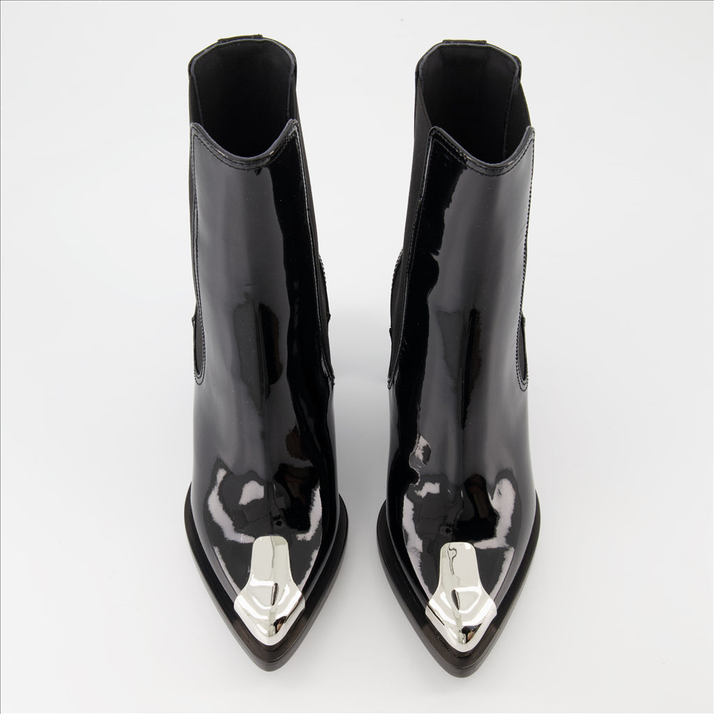 Boots Punk Chelsea Boots Alexander McQueen Black Women