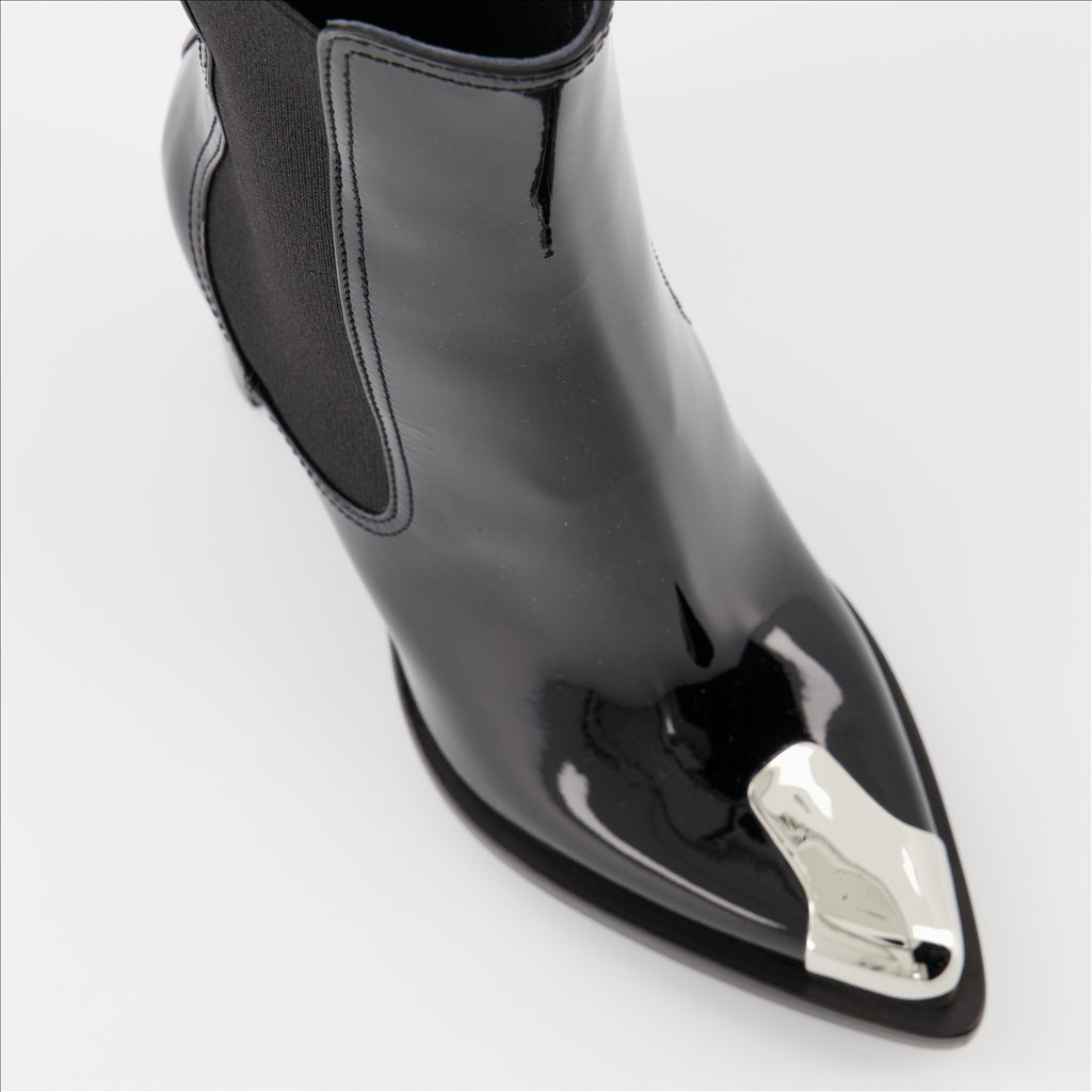 Boots Punk Chelsea Boots Alexander McQueen Black Women