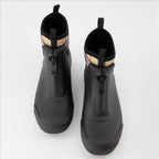 Baskets Bottines à carreaux Noir Burberry Noir Femme