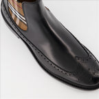 Bottes et bottines Bottines à carreaux Burberry Noir Homme