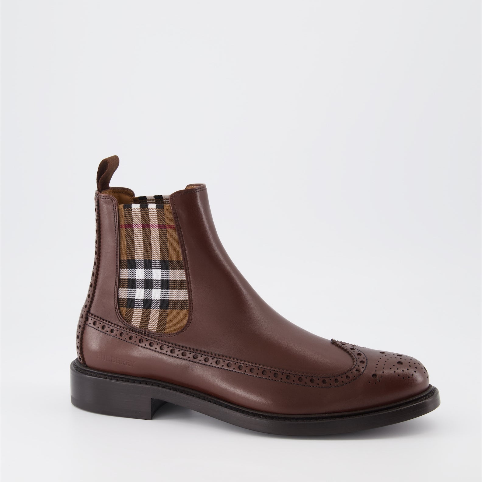 Bottes et bottines Bottines à carreaux Burberry Marron Homme