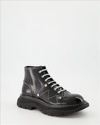 アンクルブーツ レザーアンクルブーツ Alexander McQueen 黒 女性