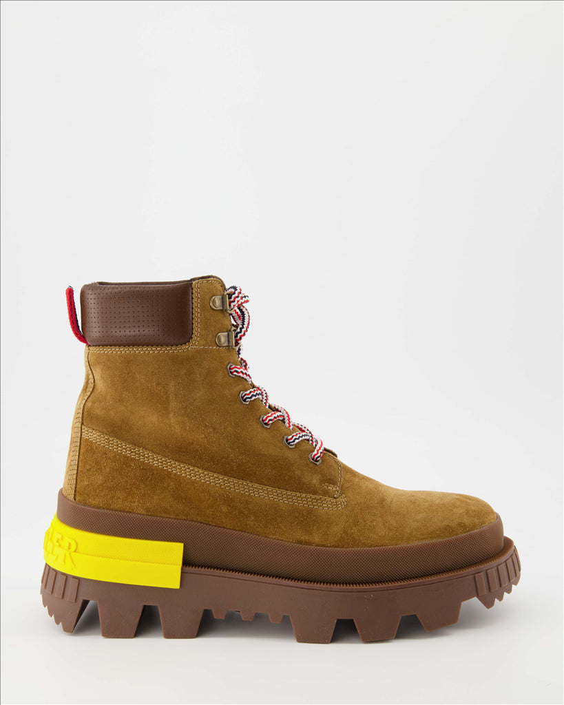 Boots and ankle boots Suede ankle boots Moncler Brown Man