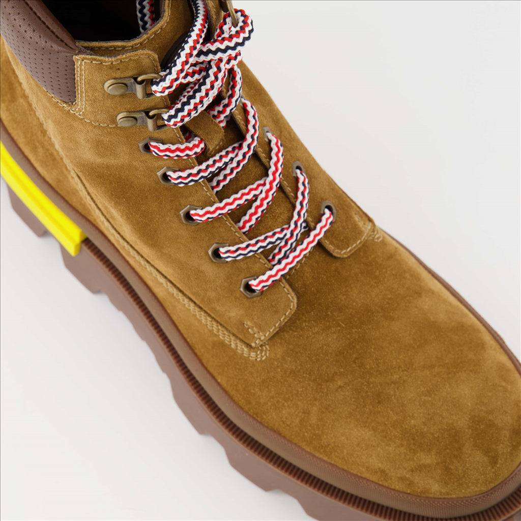 Boots and ankle boots Suede ankle boots Moncler Brown Man