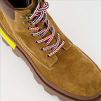 Boots and ankle boots Suede ankle boots Moncler Brown Man