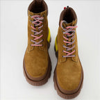 Boots and ankle boots Suede ankle boots Moncler Brown Man