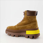 Boots and ankle boots Suede ankle boots Moncler Brown Man