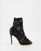 Sapatos de salto Bottines en dentelle Dolce & Gabbana Preto Femme