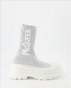 Ankle boots Graffiti ankle boots Alexander McQueen Silver Women