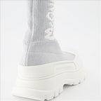 Ankle boots Graffiti ankle boots Alexander McQueen Silver Women