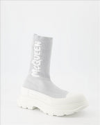 Ankle boots Graffiti ankle boots Alexander McQueen Silver Women