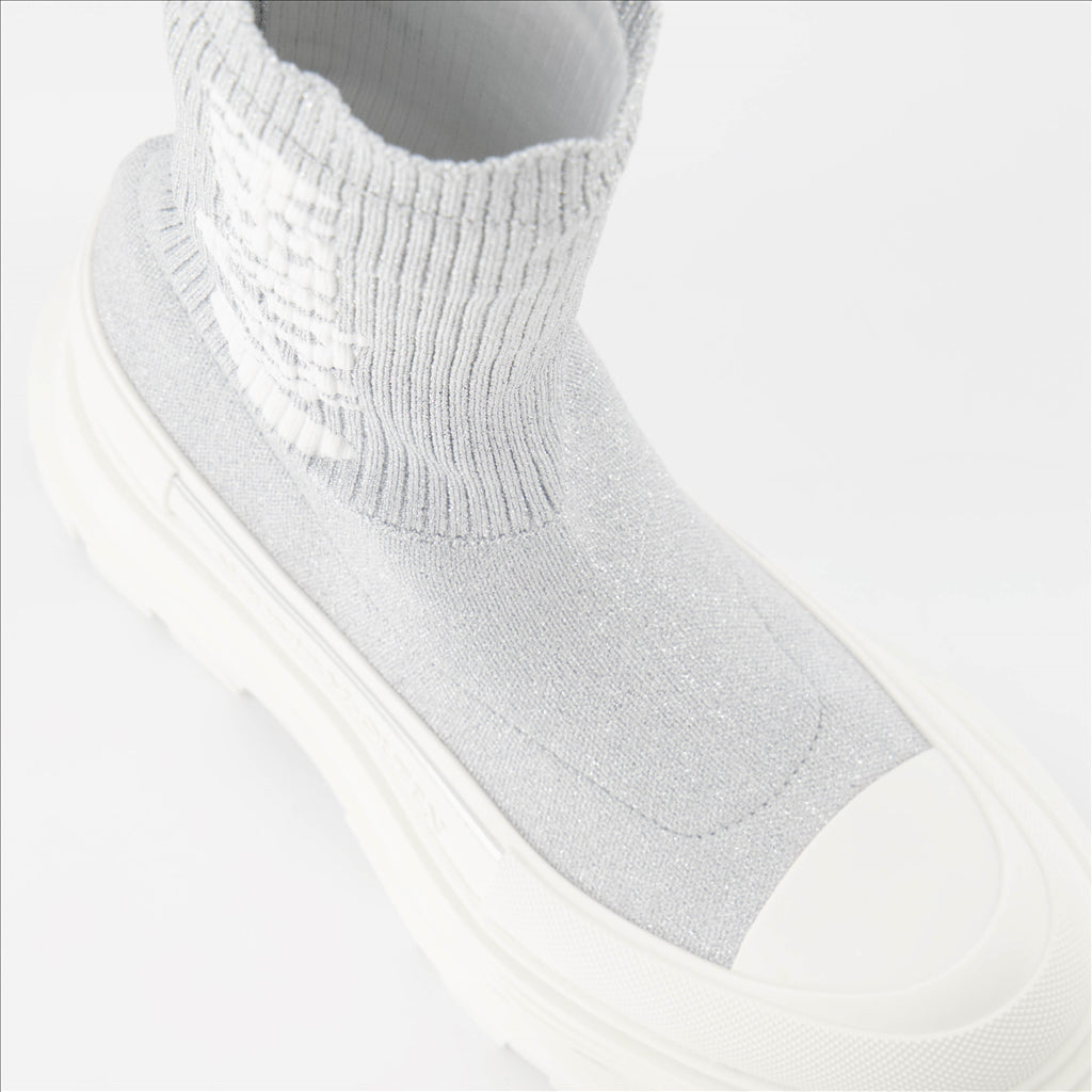 Ankle boots Graffiti ankle boots Alexander McQueen Silver Women