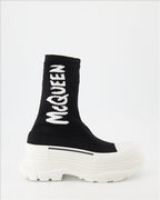 Tênis Bottines Graffiti Alexander McQueen Preto Femme