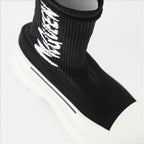 Tênis Bottines Graffiti Alexander McQueen Preto Femme