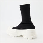 Tênis Bottines Graffiti Alexander McQueen Preto Femme