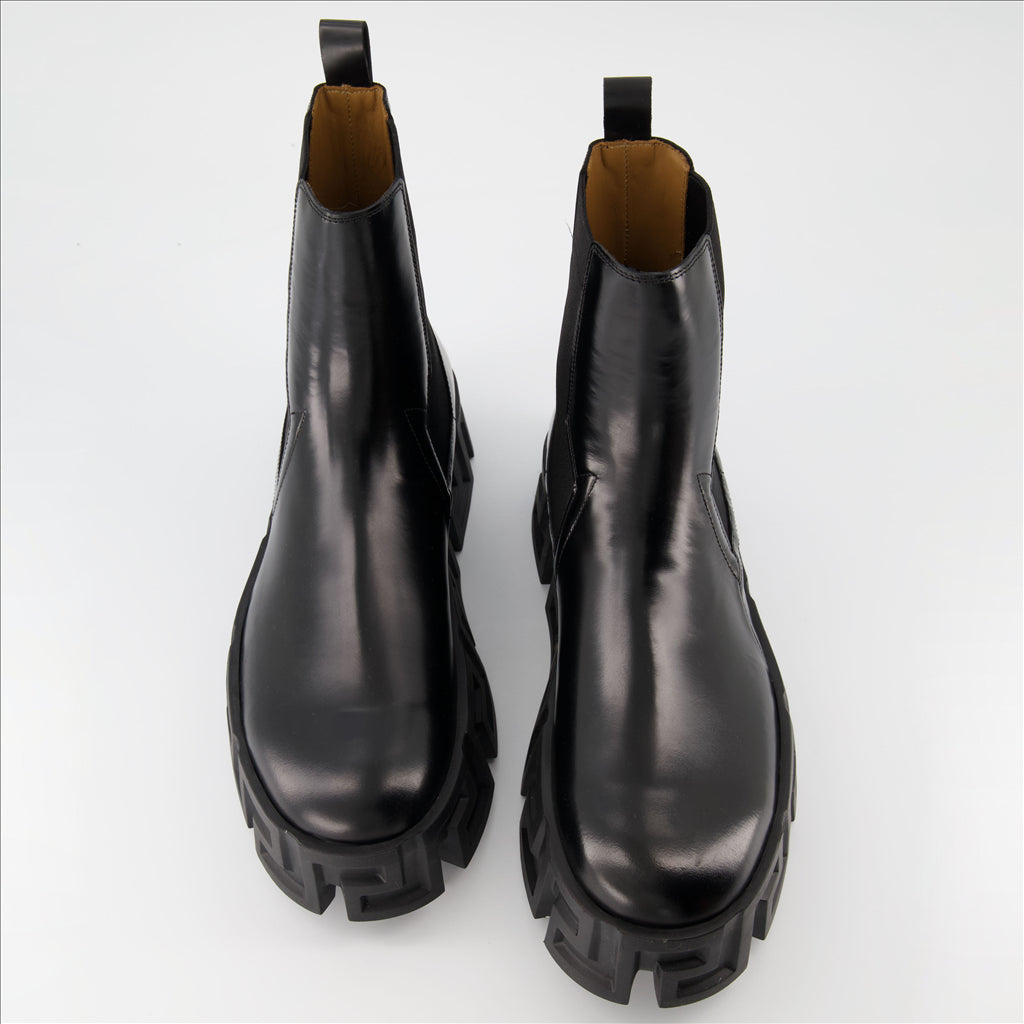 Botas y botines Bottines Greca Versace Negro Homme