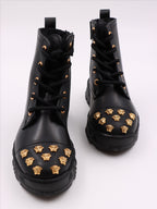 Sapatos Bottines Medusa Stud Versace Preto Crianças
