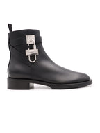Sneakers Lock flat ankle boots Givenchy Black Women