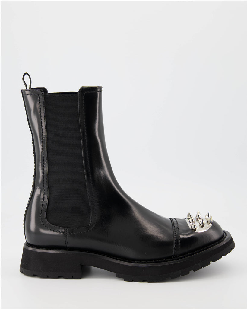 Boots and ankle boots Punk ankle boots Alexander McQueen Black Man