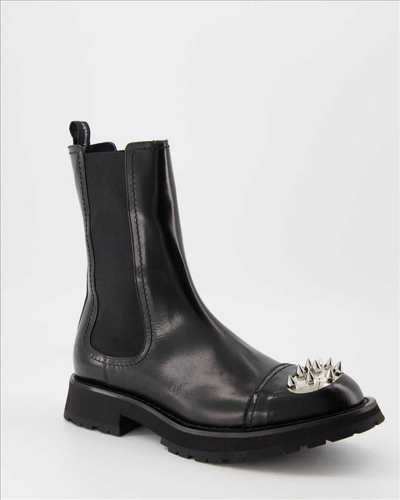 Boots and ankle boots Punk ankle boots Alexander McQueen Black Man