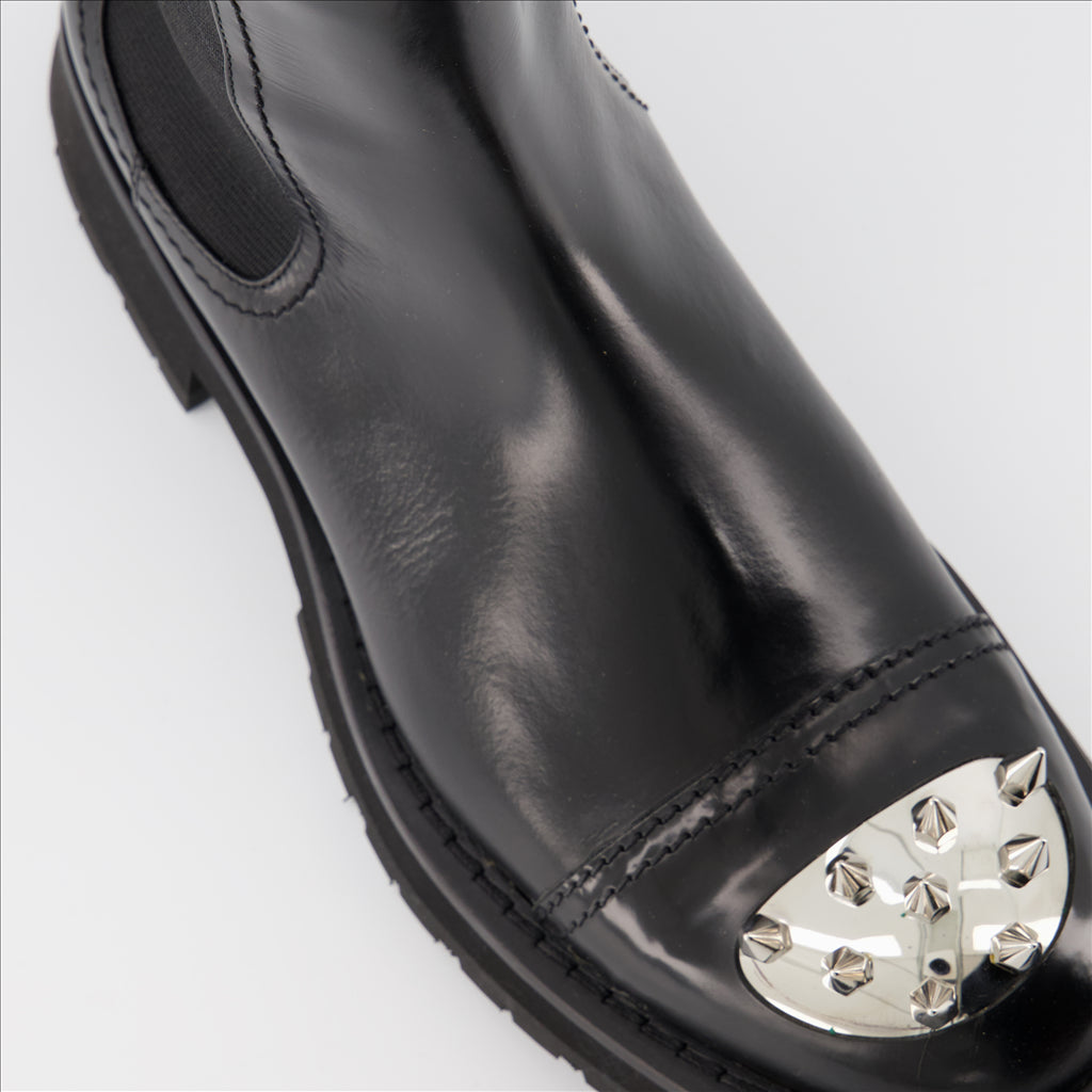 Boots and ankle boots Punk ankle boots Alexander McQueen Black Man