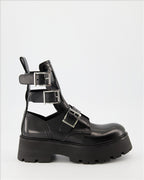 Ankle boots Rave Buckle Ankle Boots Alexander McQueen Black Women