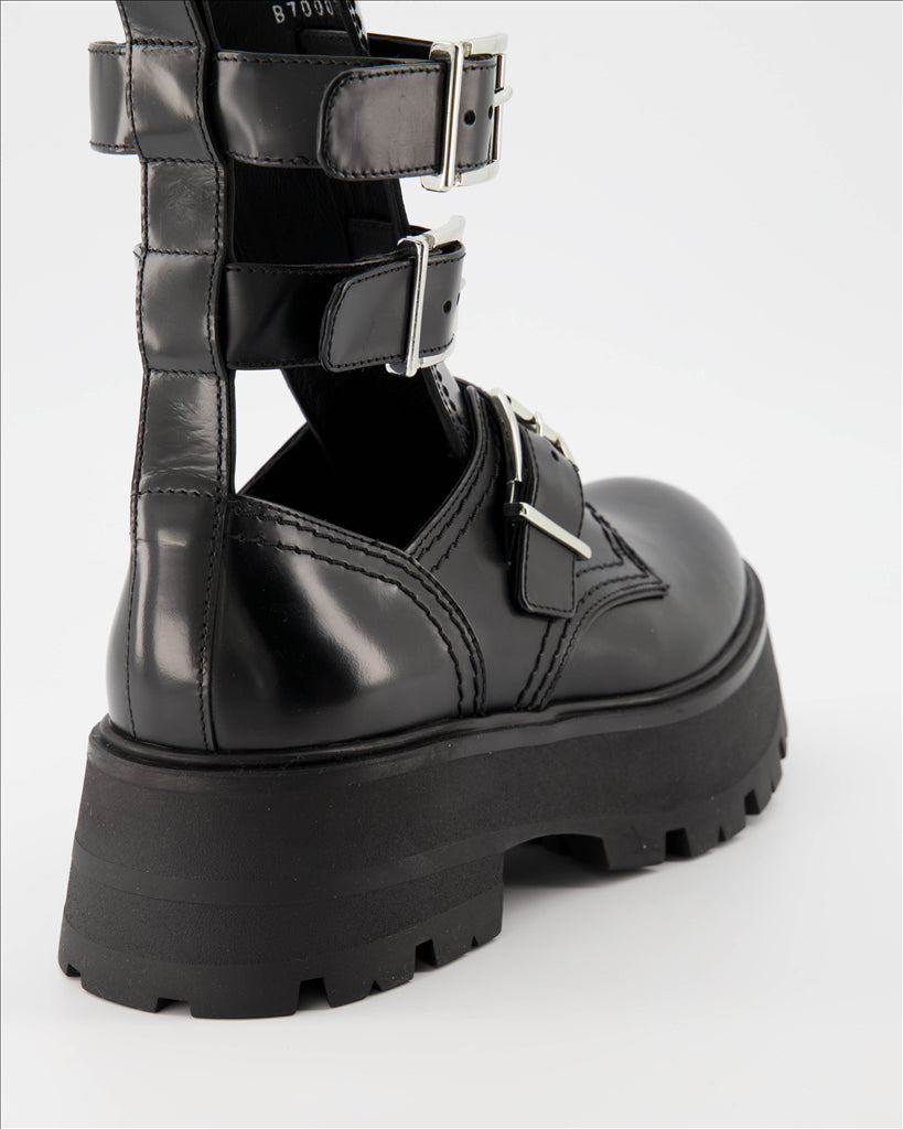 Ankle boots Rave Buckle Ankle Boots Alexander McQueen Black Women