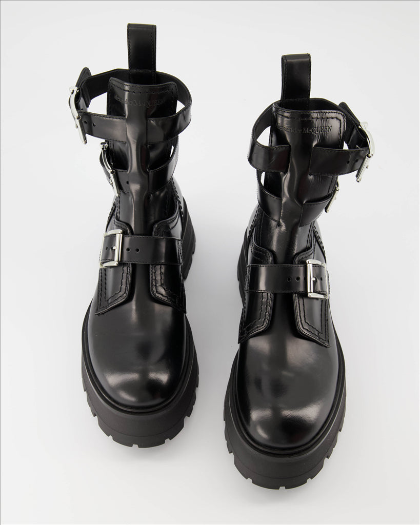 Ankle boots Rave Buckle Ankle Boots Alexander McQueen Black Women