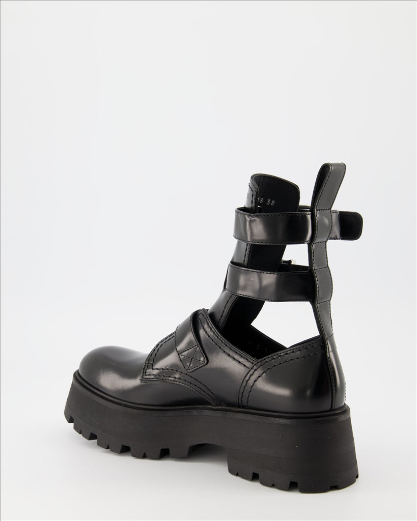 Ankle boots Rave Buckle Ankle Boots Alexander McQueen Black Women