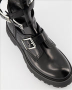 Ankle boots Rave Buckle Ankle Boots Alexander McQueen Black Women