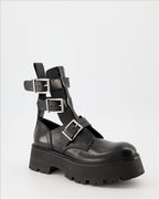 Ankle boots Rave Buckle Ankle Boots Alexander McQueen Black Women