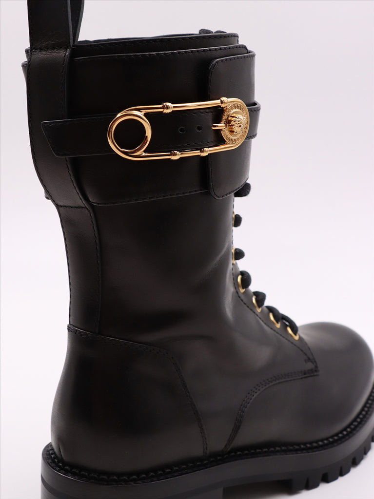 Bottines Bottines Safety Pin Versace Noir Femme
