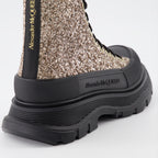 Ankle boots Tread Slick Ankle Boots Alexander McQueen Gold Women