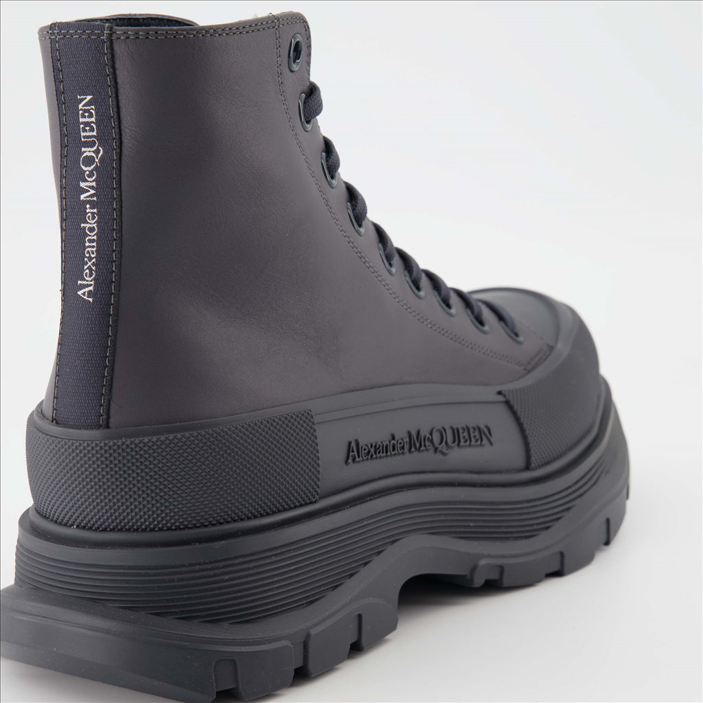 Boots and ankle boots Tread Slick Ankle Boots Alexander McQueen Gray Man