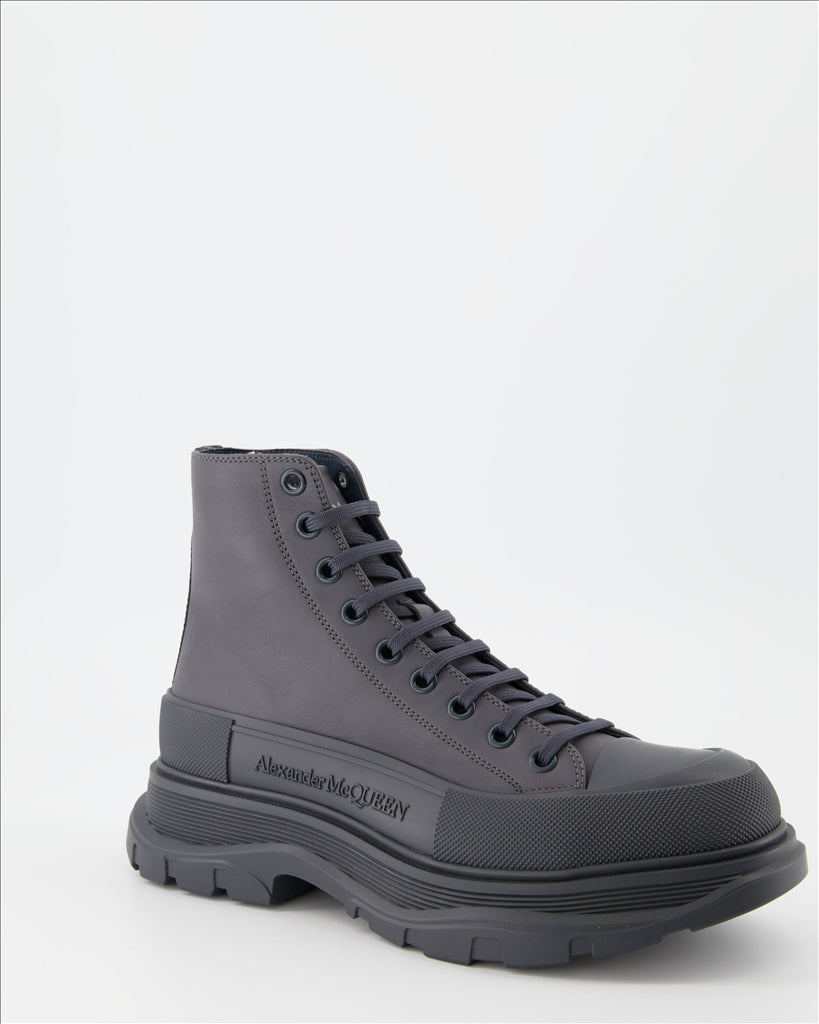 Boots and ankle boots Tread Slick Ankle Boots Alexander McQueen Gray Man