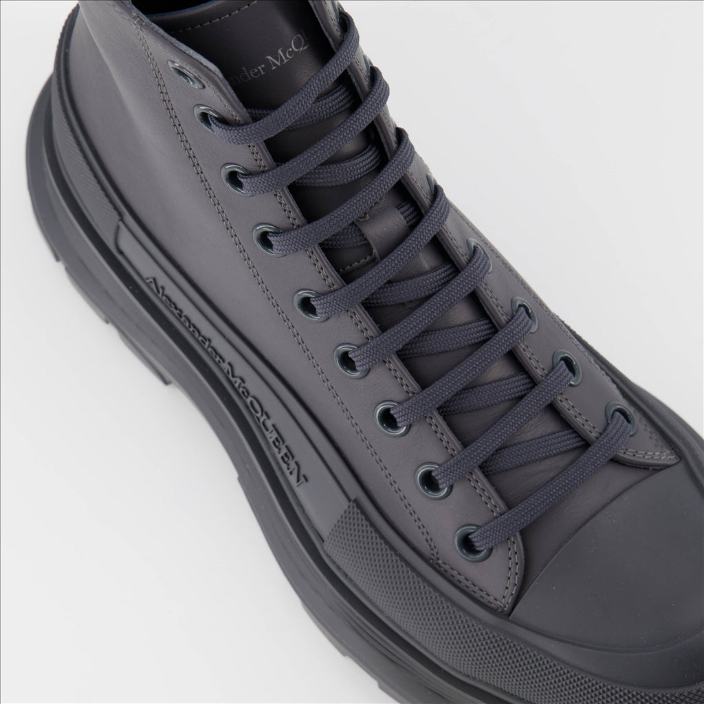 Boots and ankle boots Tread Slick Ankle Boots Alexander McQueen Gray Man