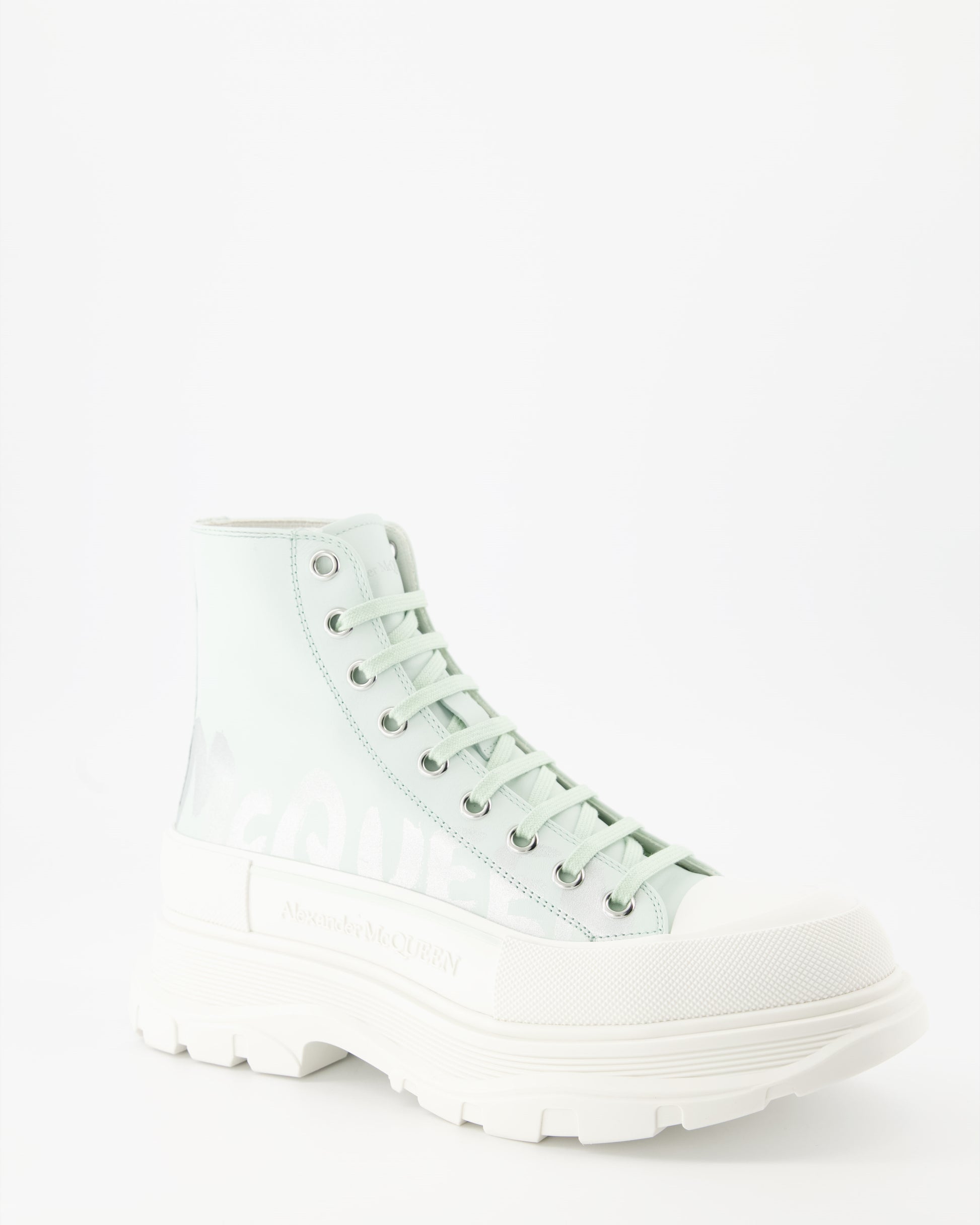 White Bottines Alexander Mcqueen Alexander McQueen Tread Slick