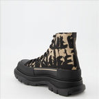 Botas e botins Bottines Tread Slick Graffiti Alexander McQueen Bege Homme