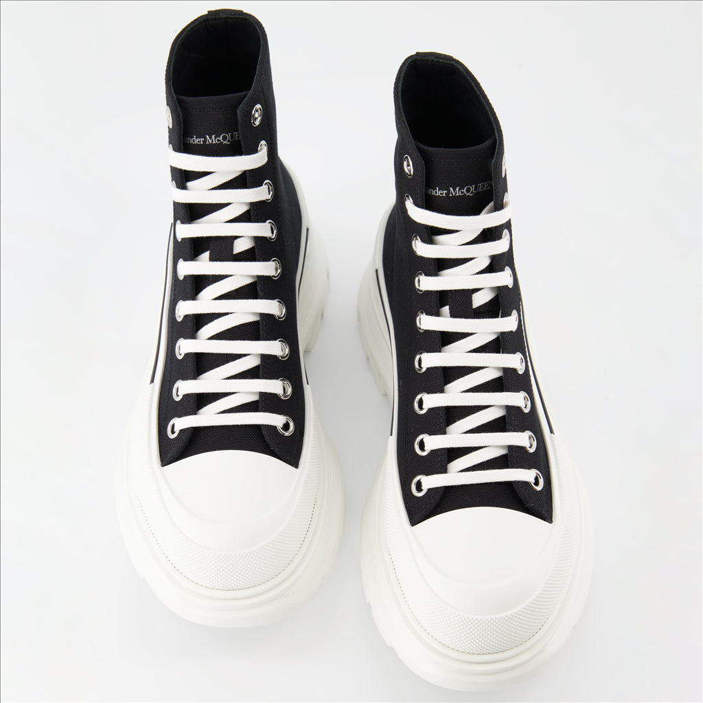 Bottes et bottines Bottines Tread Slick Alexander McQueen Noir Homme