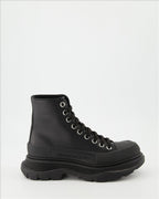 Tênis Bottines Tread Slick Alexander McQueen Preto Homme