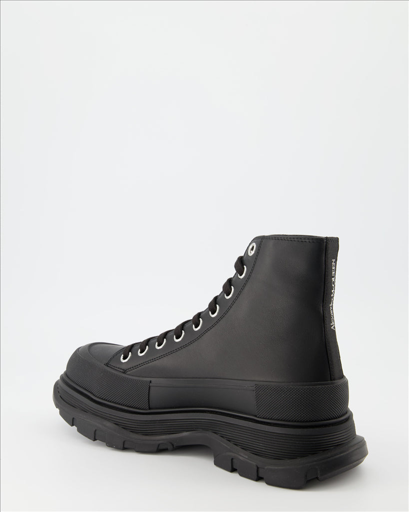 Bottes et bottines Bottines Tread Slick Alexander McQueen Noir Homme