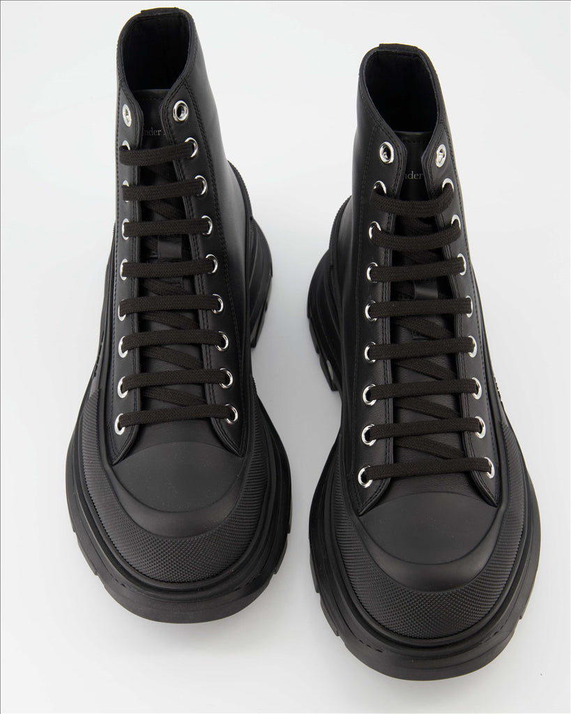 Bottes et bottines Bottines Tread Slick Alexander McQueen Noir Homme
