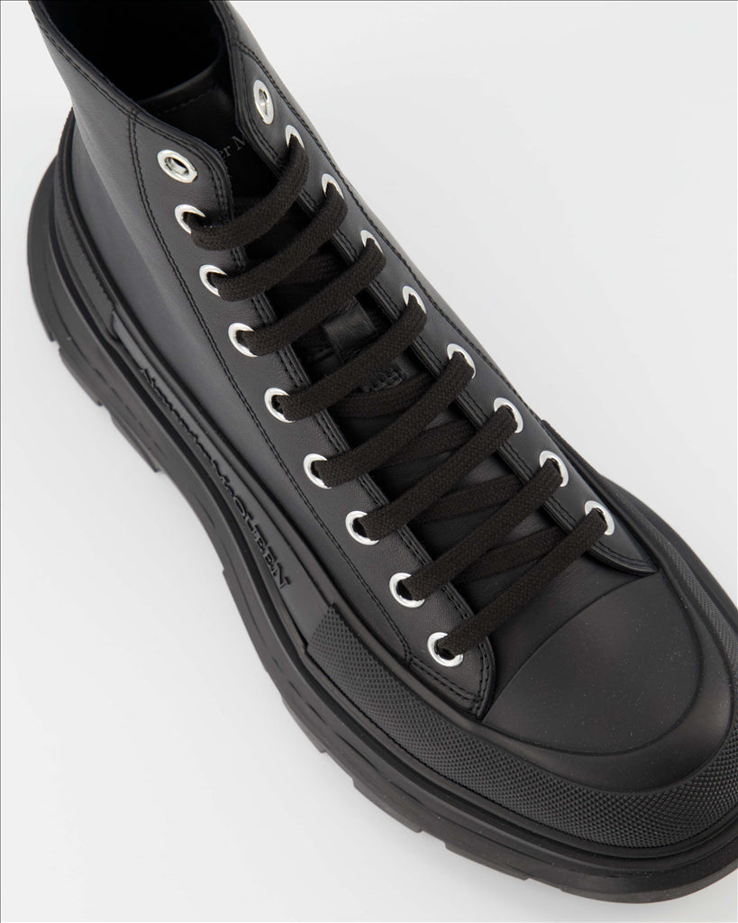 Bottes et bottines Bottines Tread Slick Alexander McQueen Noir Homme