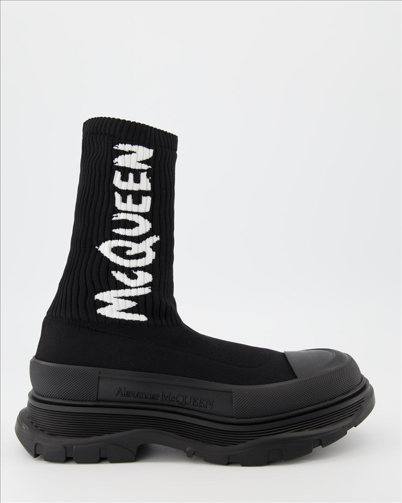 Boots and ankle boots Tread Slick Ankle Boots Alexander McQueen Black Man