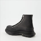 Tênis Bottines Tread Slick Alexander McQueen Preto Homme