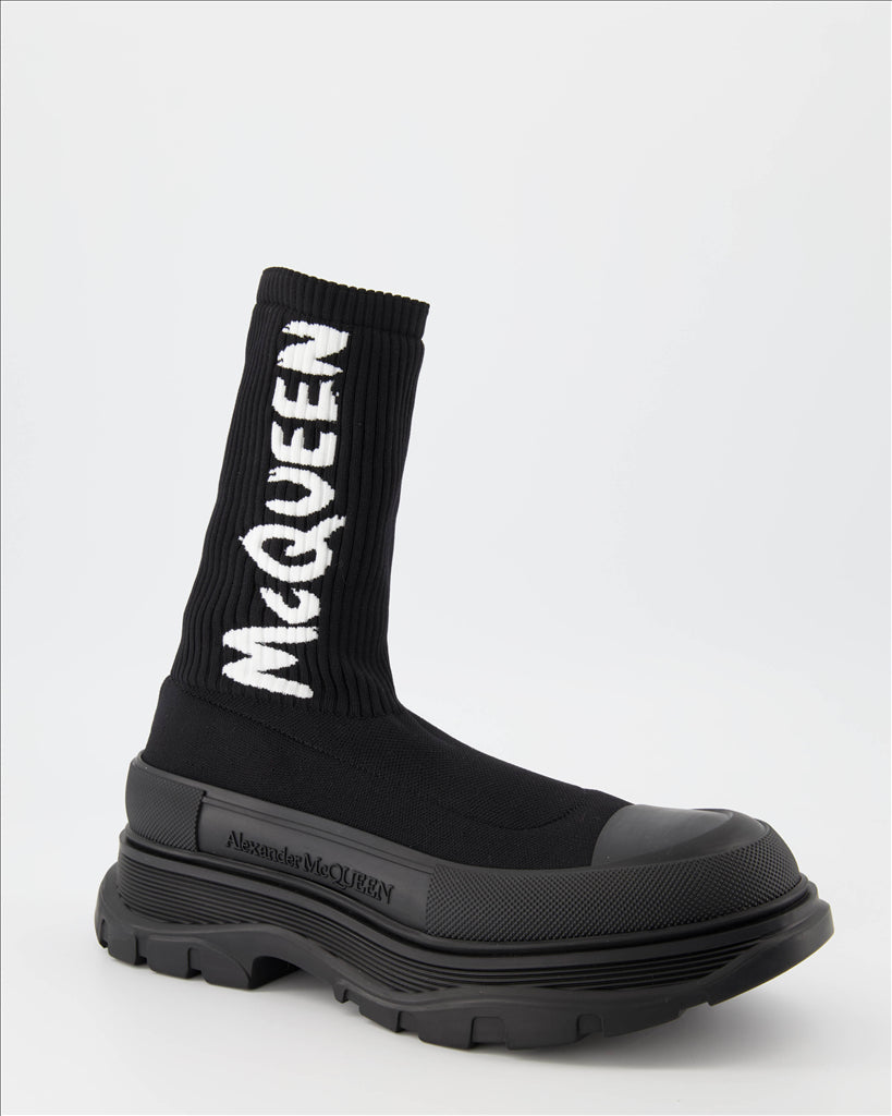Boots and ankle boots Tread Slick Ankle Boots Alexander McQueen Black Man