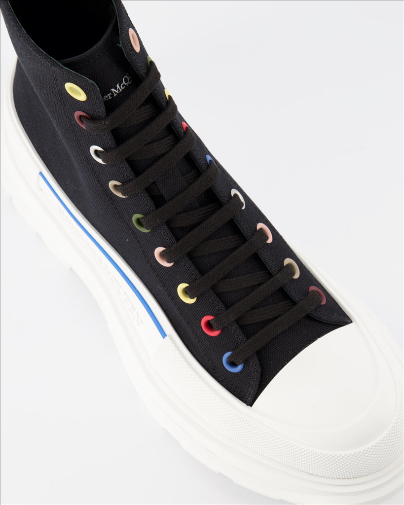 Bottes et bottines Bottines Tread Slick Alexander McQueen Noir Homme