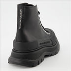 Tênis Bottines Tread Slick Alexander McQueen Preto Homme