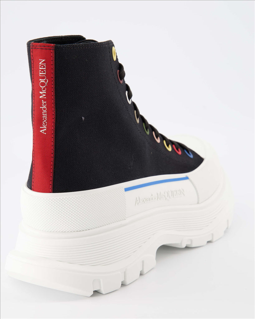 Bottes et bottines Bottines Tread Slick Alexander McQueen Noir Homme