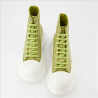 Botins Bottines Tread Slick Alexander McQueen Verde Femme